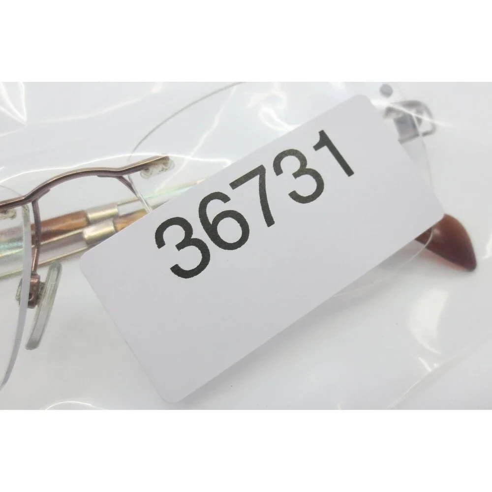 Line Art Charmant XL2117 BR Rimless Eyeglasses Bronze 52-17-135 Made in Japan